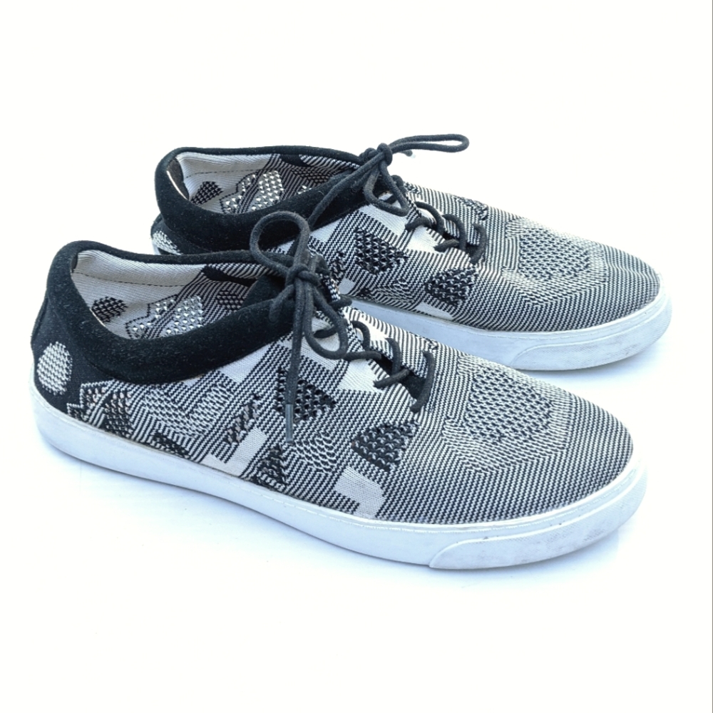 CLARKS Somerset "Glove Glitter" tribal canvas sneakers Size 9.5 Women's - Picture 5 of 13